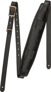 Fender Extra Long Strap - Leather - Vintage - Black 0990689106 Guitar - Bass - Picture 1 of 5