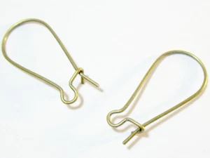 50 XL Ohrhaken bronzefarben geschlossen 11 x 24 mm - Bild 1 von 1