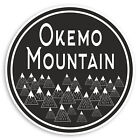 2 x 10cm Okemo Mountain America USA Vinyl Stickers - Ski Luggage Sticker #31789