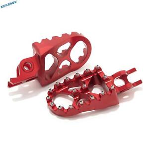 Red Aluminum Foot Pegs Footpegs Pedals for Sur-Ron Storm Bee Electric Dirt Bike