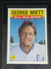 1986 Topps Baseball GEORGE BRETT #714 Kansas City Royals ALL STAR GAME MINT