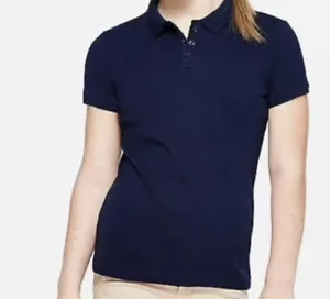 Justice Girls Blue School Uniform Polo Shirt Size 12, 14, 16/18 - Picture 1 of 7