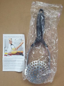 Leagokee Heavy Duty Stainless Steel Ergonomic Potato Masher - New - Picture 1 of 4