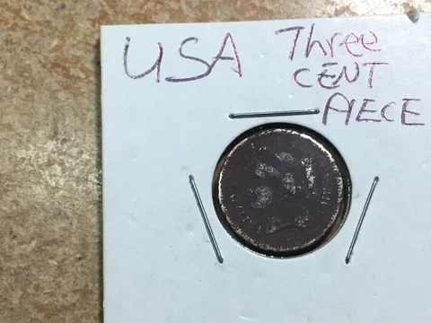 1872 Three (3) Cent Nickel-US Coin-042123-0076 Cover