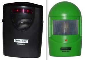 A9-NEW EDITION IN GREEN WIRELESS WEATHERPROOF GARDEN,BURGLAR VISUAL ALERT LED AL - Picture 1 of 3