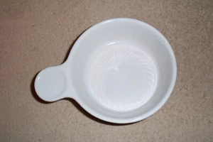 CAZUELA DE GRES PERSONAL BLANCA VINTAGE AÑOS 70 HORNO/MICROONDAS SEGURA JAPÓN - Imagen 1 de 9