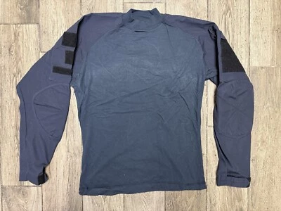 Tru-Spec Cordura Combat Shirt MED Mens Blue Long Sleeve Cargo Pockets Base Layer - Imagem 1 de 4