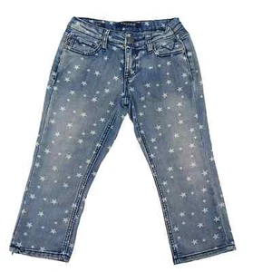 Vigoss The Jagger Capri Jeans Stars Print Girl's Stretch Size 6 - Picture 1 of 5