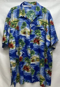 RIMA Men's Caribbean Shirt Blue Tropical Size 3XL - Picture 1 of 4