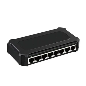 8 Port Gigabit Ethernet Unmanaged Switch Netzwerk Hub 1000M Splitter Plug-and-Play - Bild 1 von 8