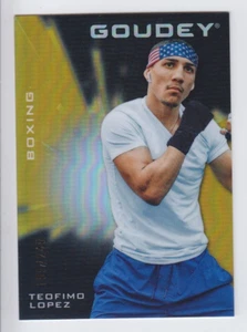 2021 UD GOODWIN CHAMPIONS TEOFIMO LOPEZ /249 BLACK GOLD CDD GOUDEY G47 Boxing - Picture 1 of 1