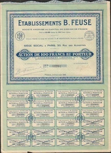 Etablissements B. FEUSE, Sucre (W) - Picture 1 of 1