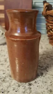 Pottery "brown vessel" Vase 5 1/8" high - Picture 1 of 7