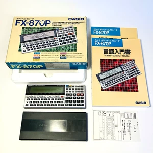 Ordinateur de poche CASIO FX-870P / RAM HD61700 / avec boîte et manuel / testé pour le travail - Photo 1/23