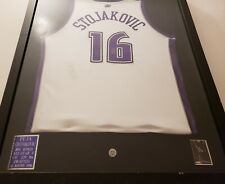 Peja Stojakovic Signed Jersey- Autograph- Framed- Sacramento Kings