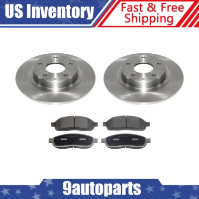 Rotores de freno traseros y pastillas de freno de cerámica para Mazda 2014-2015 6 Foto 1 de 4