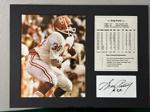 Greg Pruitt Oklahoma Sooners autographed achievements matte with aoc - Picture 1 of 5