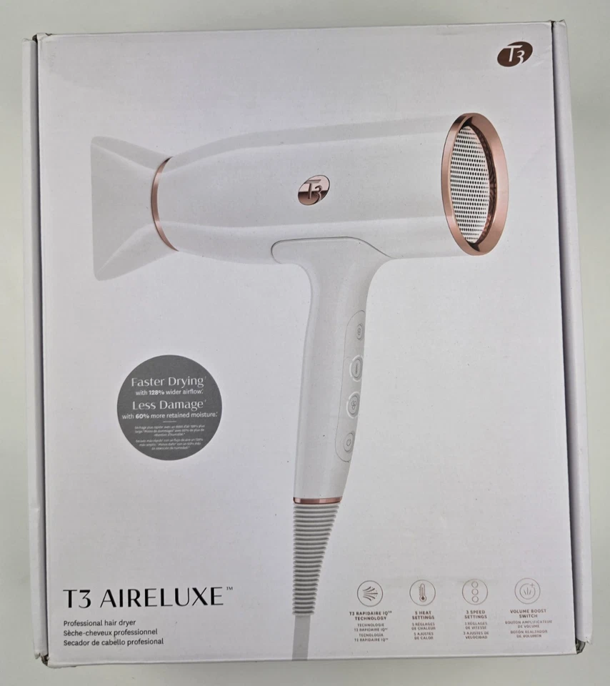 T3 AireLuxe Professional Hair Dryer - White