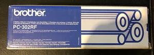 Brother Black Thermal Transfer Film Ribbon (Pack of 2) PC302RF [BA54416] - Foto 1 di 2