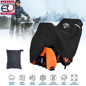 Two-Stage Snow Blower Cover 600D Heavy Duty Waterproof Dust UV Thrower Protector - Picture 1 of 8