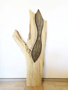 Skulptur Holz Robinie Baumstamm Handarbeit Unikat Kunst Deko Geschenkidee 1,16m - Bild 1 von 10