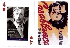 MICHAEL CAINE CARTA DA GIOCO PIATNIK SERIE MOVIE STARS PLAYING CARDS NUOVA - Foto 1 di 1