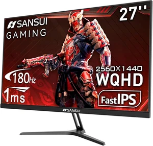 27 Inch WQHD 2560 X 1440 IPS Gaming Monitor, 180Hz 1Ms Computer Monitor, DP 1.2 - Picture 1 of 9