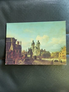 Stadtbild in Düsseldorf - Jan van der Heyde Postkarte 1982 Königliche Gemäldegalerie - Bild 1 von 5