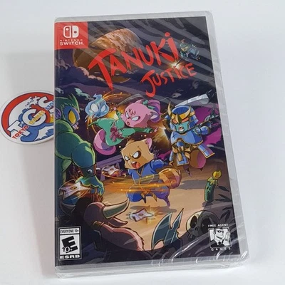 Tanuki Justice Nintendo Switch US Ed. New (Game in English/Action run'n gun) - Image 1 of 4
