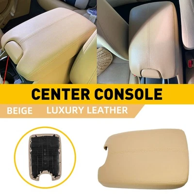 Apoyabrazos consola sedán cupé apto para Honda Accord 2008-2012 cubierta de cuero beige Foto 1 de 4