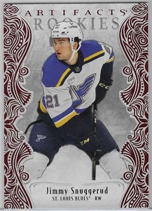 JIMMY SNUGGERUD 2025-26 UPPER DECK ARTIFACTS RUBY RED ##/599 ROOKIES - Picture 1 of 2