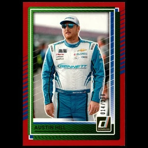 AUSTIN HILL 2025 Panini Donruss Racing #74 Red Parallel /299 - Picture 1 of 2