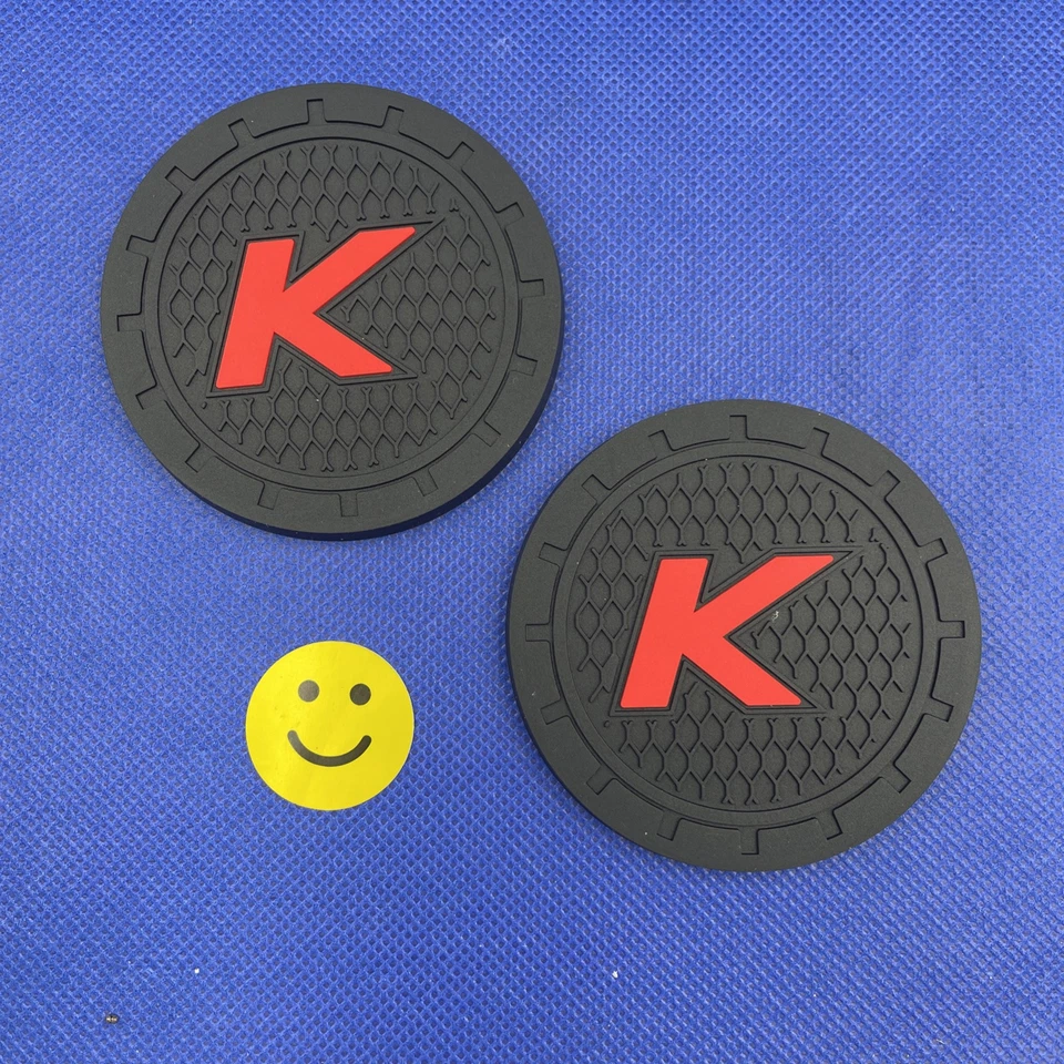 🔥2x Porta-copos de carro logotipo K 2,75” universal | Para Kia - Imagem 1 de 1
