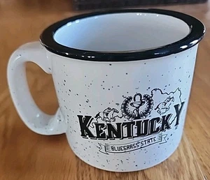 Taza de café moteada Kentucky 14 oz Bluegrass State NUEVA - Imagen 1 de 7