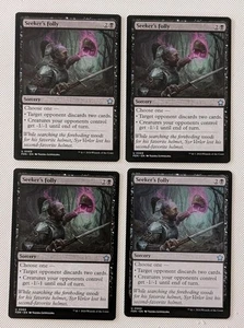 MTG 4 X Foundations Uncommon SEEKER'S FOLLY NM - Imagen 1 de 1