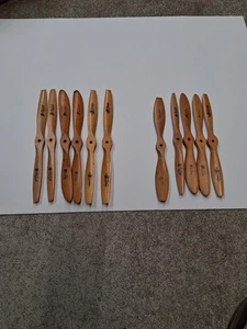 JZ Zinger Wooden RC Propeller & TOP FLITE Model Airplane LOT OF 11 - Picture 1 of 11