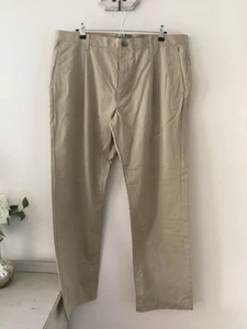 Men’s Gap Beige Chino Trousers, UK Size W38 x L32, Excellent Condition - Imagen 1 de 4