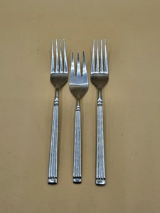 3 RIPPENGABELN Set, Edelstahl Korea, zwei 7,25" Abendessen & eine 6,5" Salatgabel - Bild 1 von 5