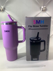 40 Unzen Becher Edelstahl Thermo Reisebecher mit Strohhalm und Deckel - Bild 1 von 8