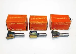 RYOBI Router Bit Set for Woodworking Dovetail Straight Bit 16mm Shank Vintage - Picture 1 of 5