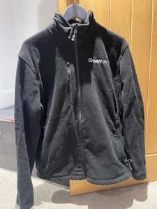 Snap On Tools Black & Grey Silver Micro Fleece Jacket Jumper L Large - Picture 1 of 2