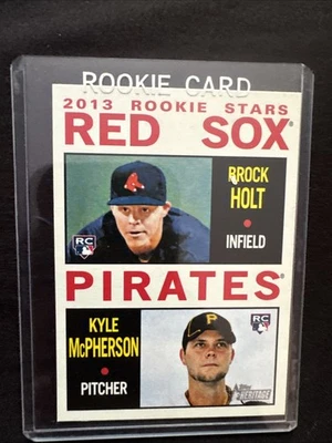 2013 Topps Heritage - Rookie Stars Brock Holt, Kyle McPherson #74 (RC) - Image 1 of 4