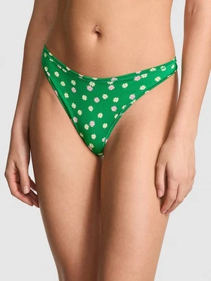 Victoria's Secret PINK - M High-Leg Cotton Thong Panty - Green St Patrick Medium - Image 1 of 3