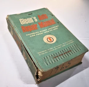 1965 Glenn’s Auto Repair Manual – 1328 Pages – Vintage Hardcover - Fair - Imagen 1 de 11