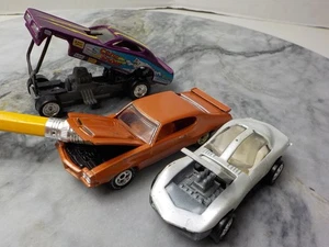 Vintage 1990's Johnny Lightning Diecast Cars 1/64 [Lot of 3] Played With - Bild 1 von 12