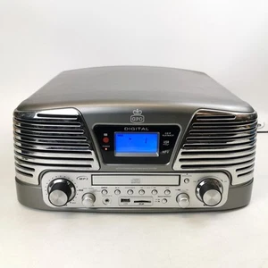 GPO Memphis Retro Vinyl Record Player 4-in-1 FM Radio, CD, Turntable, USB/SD - Picture 1 of 13