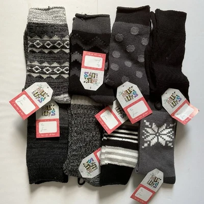Muk Luks Women's Crew Socks 8 Pack One Size Fits Most - Image 1 of 3