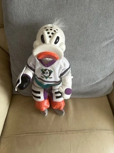 Anaheim Mighty Ducks Hockey Goalie Wild Wing Plush NHL Toy Vtg Russ Disney - Picture 1 of 4