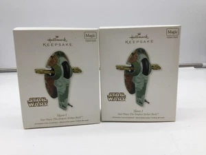 2011 Hallmark Ornaments ~ Star Wars ~ Boba Fett Slave I - Picture 1 of 9