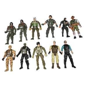 Lotto di 11 action figure Chap Mei Soldier Force Dino Valley pilota militare esercito - Foto 1 di 5